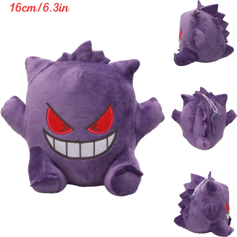 Kawaii Pokemon Gengar Magikarp Psyduck Soft Plush Toys Mew Mewtwo Poliwag Lapras Galarian Ponyta Stuffed Animals Peluche Dolls