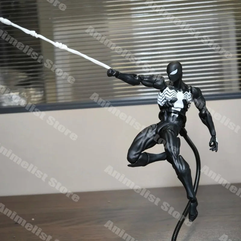 Spiderman Action Figure Black Suit Scarlet Spider Toy for Fans Anime Collectible Handmade Unisex Adult Children's Gift