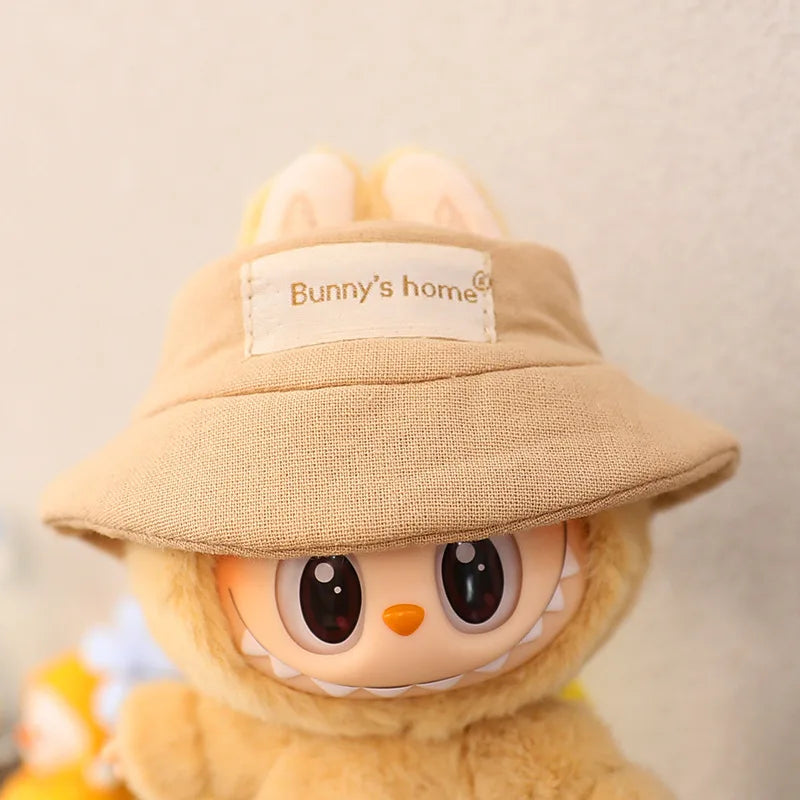 Labubu Doll Hat 15/17cm Plush Doll'S Accessories Sitting Party Labubu I II Idol Dolls Hat