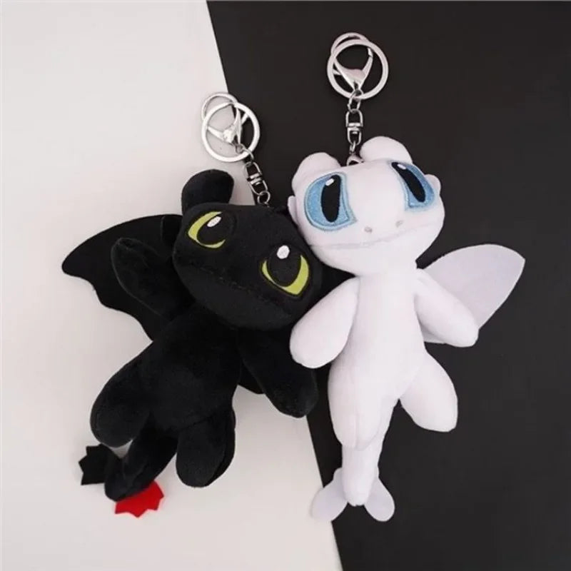 Cute Toothless Creative Pendant Plush Keychain Cartoon Peripheral Dolls School Bag Accessories Friends Children Christmas Gifts