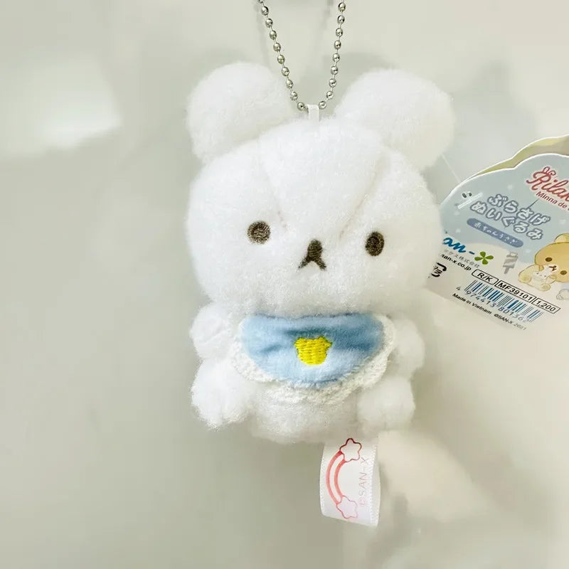 Rilakkuma Kawaii Cute Usausababy Bunny Plush Keychain Usa Usa Baby Keychains Anime Key Chain Keyring Girls Toys Small Gift
