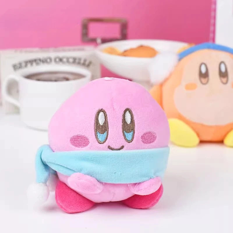 Cartoon Kirby‌/‌Waddle Dee‌ Plush Pendant Keychain Back Packaging Ornament Soft Cute Cartoon Toys for Friends Christmas Gifts