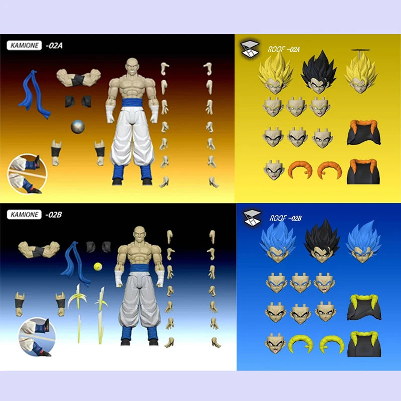 Tonsenarttoys Gogeta Action Figures Dragon Ball Z SHF Super Saiyan Blue SSJ Son Goku Vegeta Gogeta Anime Models Toys Gifts