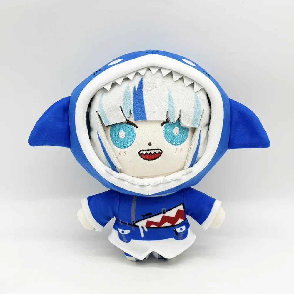 Kawaii Hololive Plush Toy Cute Gawr Gura Inugami Korone Houshou Marine Suisei Cap Oozora Subaru Cosplay Stuffed Dolls