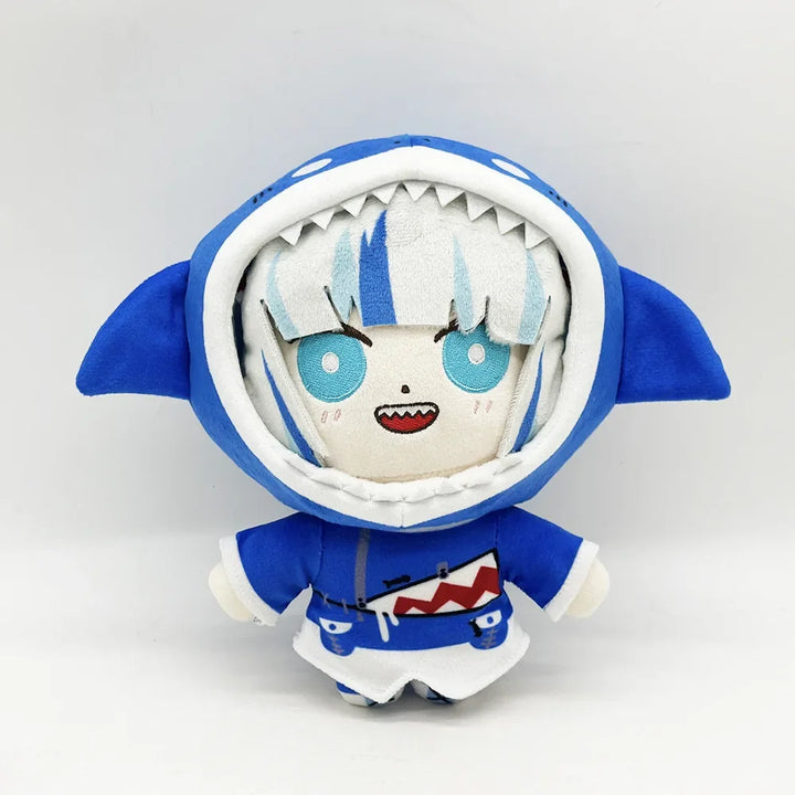 Kawaii Hololive Plush Toy Cute Gawr Gura Inugami Korone Houshou Marine Suisei Cap Oozora Subaru Cosplay Stuffed Dolls