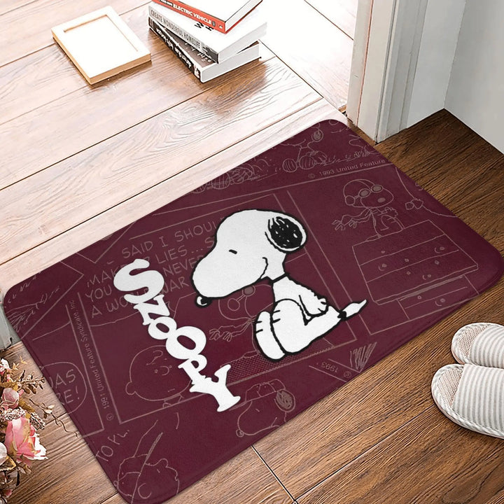 Snoopy  Memory Foam Bathroom Rugs Ultra Soft Non-Slip  Carpet Bath Mat Water Absorbent for Kitchen Shower