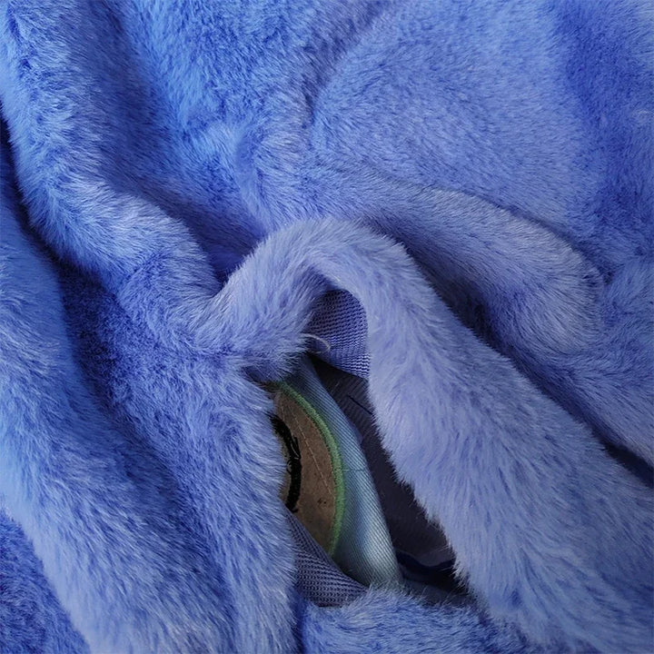 Disney Kawaii Lilo and Stitch Plush Toys Blueberries Anime Big Stich Doll Pillow Semi-finished Leather Holster Gift for Kids