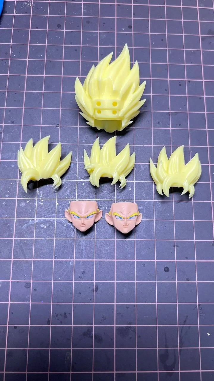 In Stock Dragon Ball Heads Accessories Shf Super Saiya Ssj2 Goku Anime Action Figurine Collection Model Toys Gift