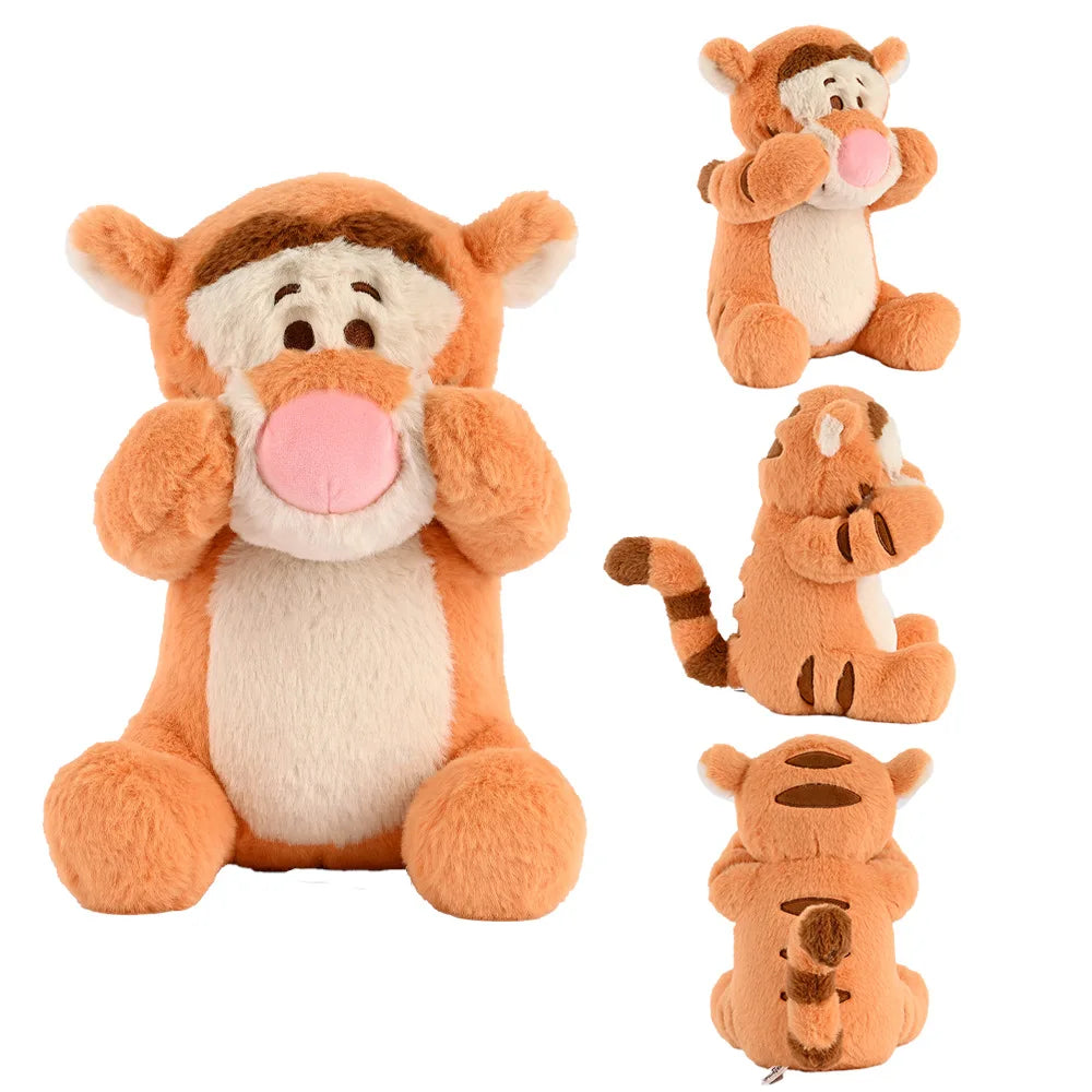 Kawaii Disney Pooh Bear Eeyore Cartoon Plush Toys Pigglet Kid's Accompany Soft Stuffed Doll Boys Girls Birthday Creative Gifts