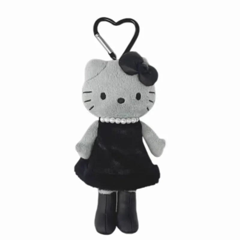 Kawaii Sanrio Hello Kitty Plush Toy Backpack Keychain Cartoon Gray Skin Angel Long Legs Stuffed Doll Girl Birthday Creative Gift