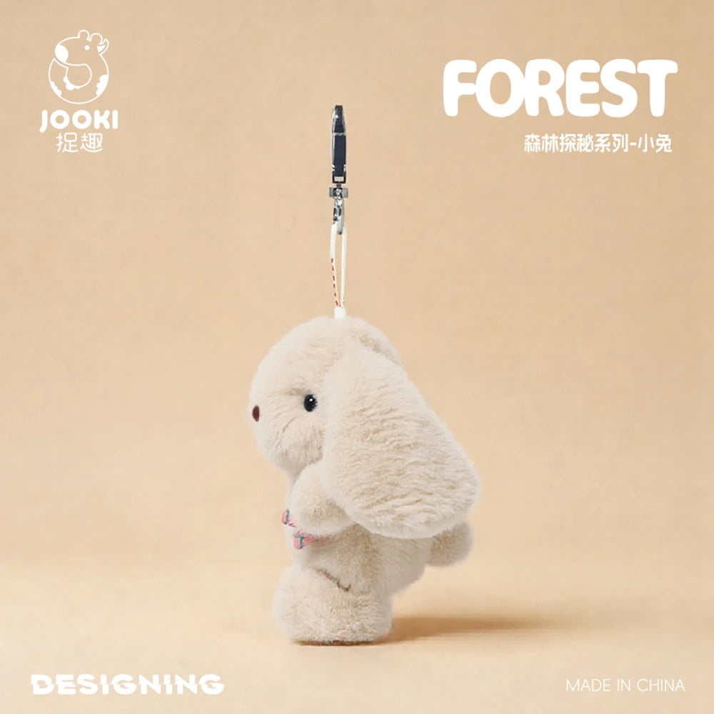 Pink Pig Stuffed Farm Animal Keychain White Sheep Plush Key Ring Holder Small Monkey Soft Dolls Pendants Bag Accessory Fun Gifts