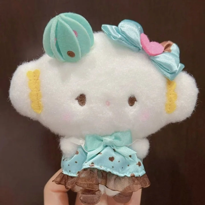 New cartoon Cogimyun Plush Toy Pendant mint skirt tyep kawaii Sanrios Kogimyun plush keychain Stuffed Doll bag accessories gift