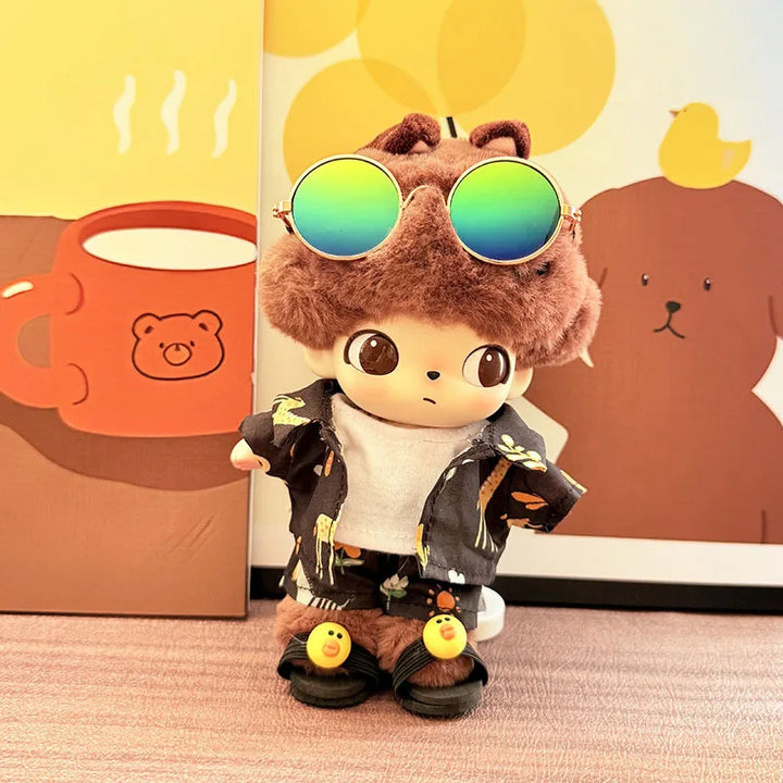 DIMOO WORLD Doll Box Pendulum Accessories Doll Clothes Sand Set Dog Pajamas 15/17cm Labubu Doll Clothes