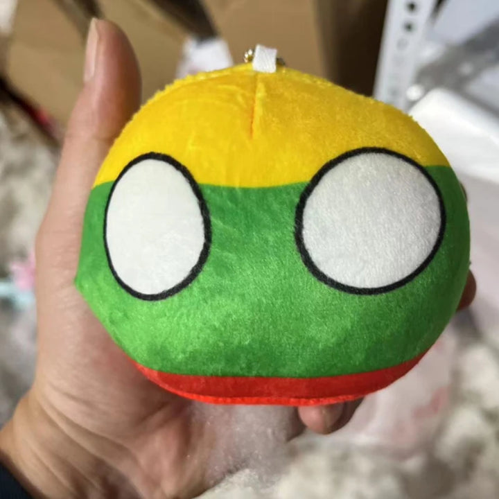 70 styles 10cm Country Ball Plush Toys Polandball Pendant Country Balls Countryball Stuffed Doll Christmas Gifts for Kids