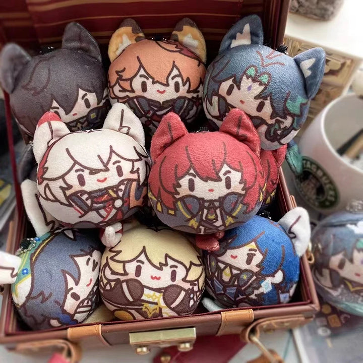 Genshin Impact Tighnari Cyno Xiao Venti Kaveh Kazuha Kaeya Plush Pendant Keychains Anime Plushie Toys Gift