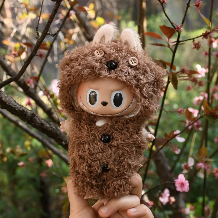 17cm Cute Mini Plush Doll'S Clothes Snowman Duck Elephant Panda Bunny Outfit Accessories For Korea Kpop Exo Labubu Idol Dolls