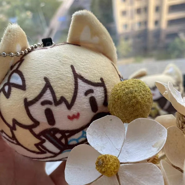 Genshin Impact Tighnari Cyno Xiao Venti Kaveh Kazuha Kaeya Plush Pendant Keychains Anime Plushie Toys Gift