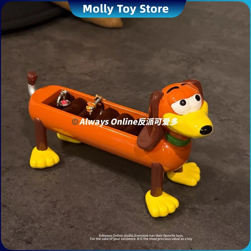 Disney Slinky Dog Storage Box Ring Jewelry Storage Box Display Shelf Desktop Decorative Ornaments Figure Gifts