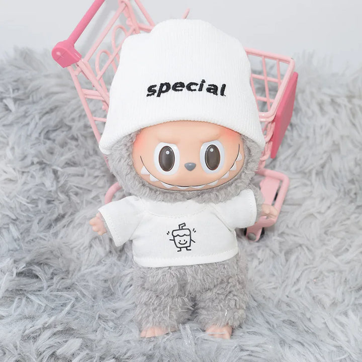 15cm/17cm Labubu Doll Clothes Special Hat Sitting Party 1st 2nd Generation Outfit DIY Gifts