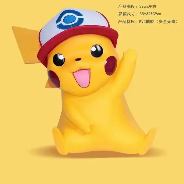 Pokemon 1:1 Large Figure Charmander Eevee Ibrahimovic Porkby Squirtle Raichu Model Doll Ornament Figurine Toy Surprise Gifts