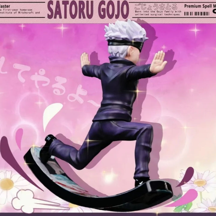 Jujutsu Kaisen Anime Figures Satoru Gojo Figure Gojo Skateboard Andwobble Figurine Pvc Statue Gk Collection Model Doll Toys