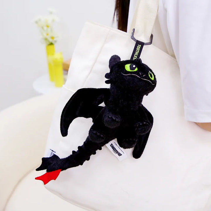 Kawaii Cartoon Toothless Plush Toys Backpack Pendant Doll Night Fury Keychain Card Set Students Anime Peripheral Birthday Gift
