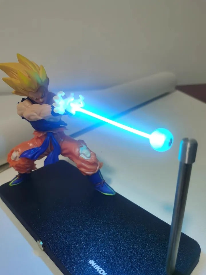 IN STOCK Dragon Ball Goku Figure Light Chaoz Action Figurine Nikolatoy Anime  Kamehameha Wave Magnetic Light Lamp Model Toy