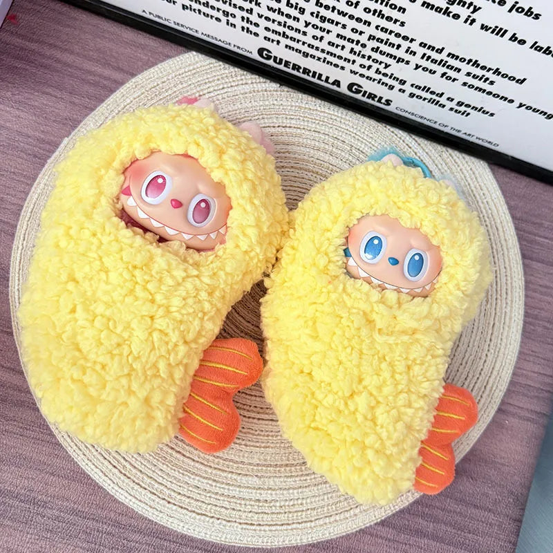 For Labubu Doll Clothes Fried Shrimp Onesie 17cm "Ebi Tempura Onna" Doll Outfit Generation 1 Standing Pose Vinyl Figure Clothes