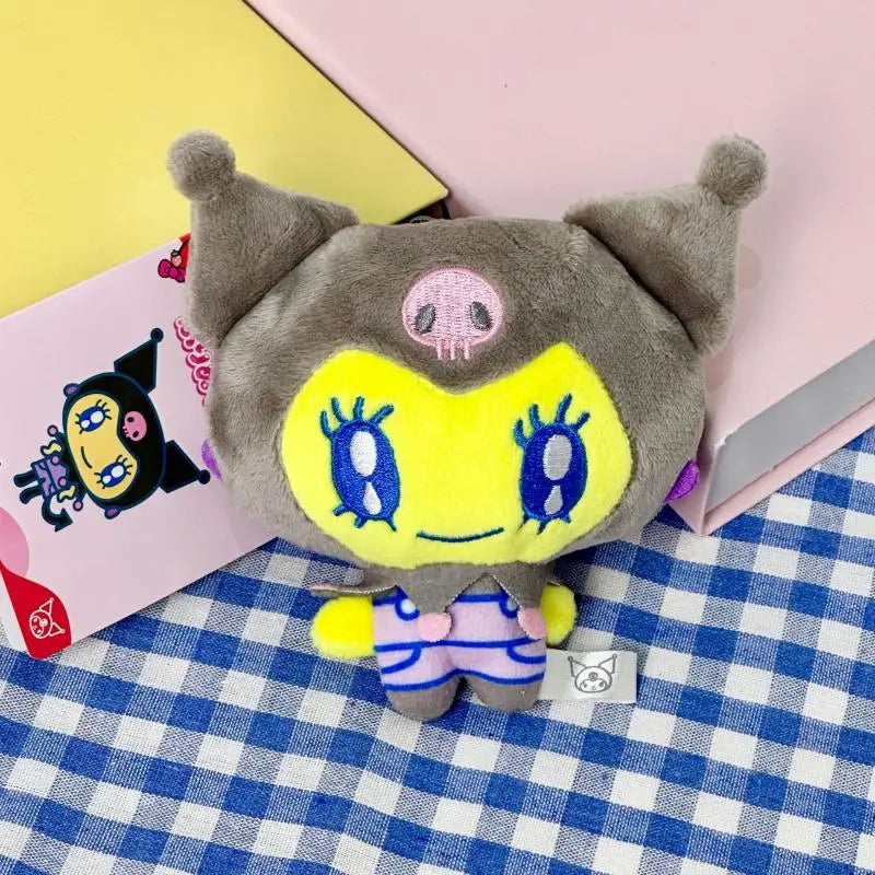 Kawaii Sanrio Kuromi Hello Kitty Cartoon Creative Cute Cinnamoroll Plush Toys Backpack Keychain Boy and Girl Birthday Gifts