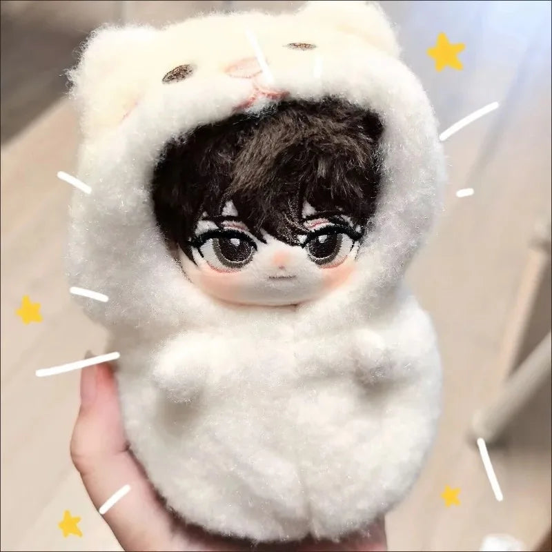 10cm doll clothes joke Bear doll clothes cute Hamster Mini Clothes Plush Jumpsuit Suits For Cotton Stuffed Doll Toys Accessories