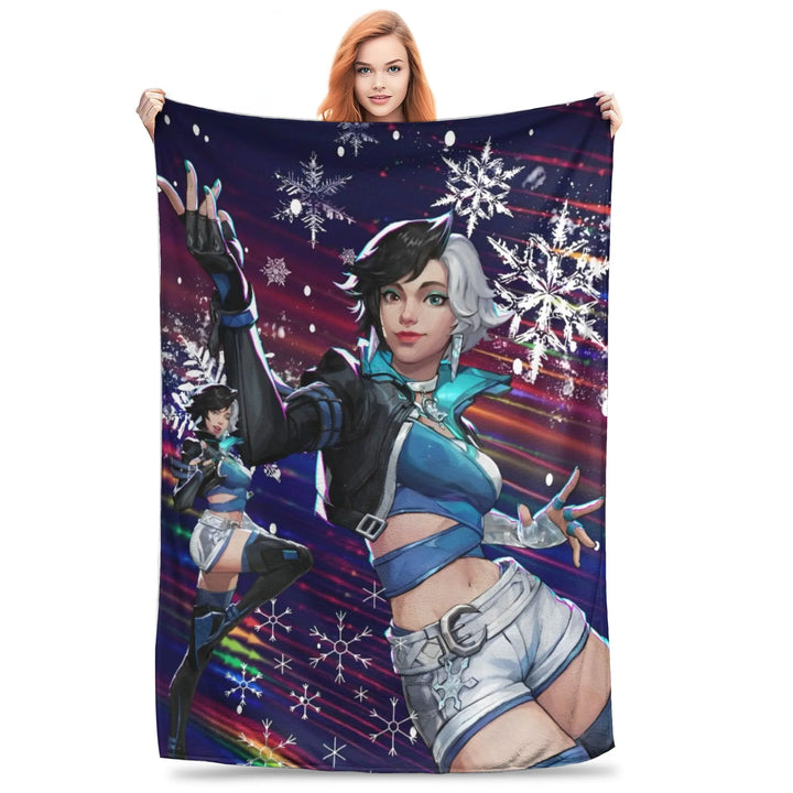 Luna Snow for Rivals Blanket Hero Shooter Video Game Fleece Funny Warm Throw Blanket for Coverlet All Season