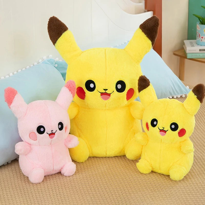 40/60/80cm Pokemon Plush Doll Pink Pikachu Rabbit Plush Pokémon Plushie Animal Stuffed Toys Kawaii Soft Pillow Gift for Children