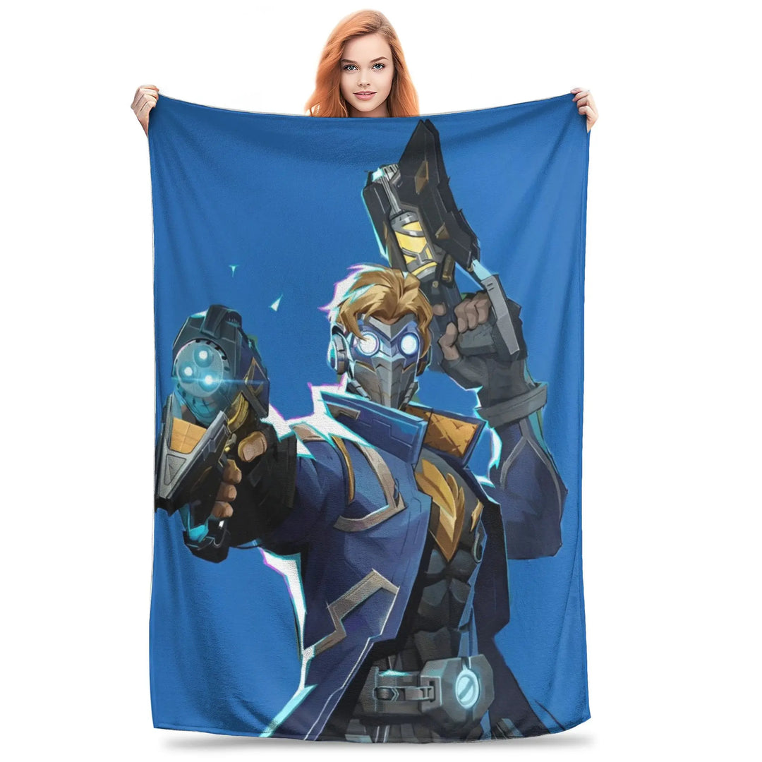 Luna Snow for Rivals Blanket Hero Shooter Video Game Fleece Funny Warm Throw Blanket for Coverlet All Season