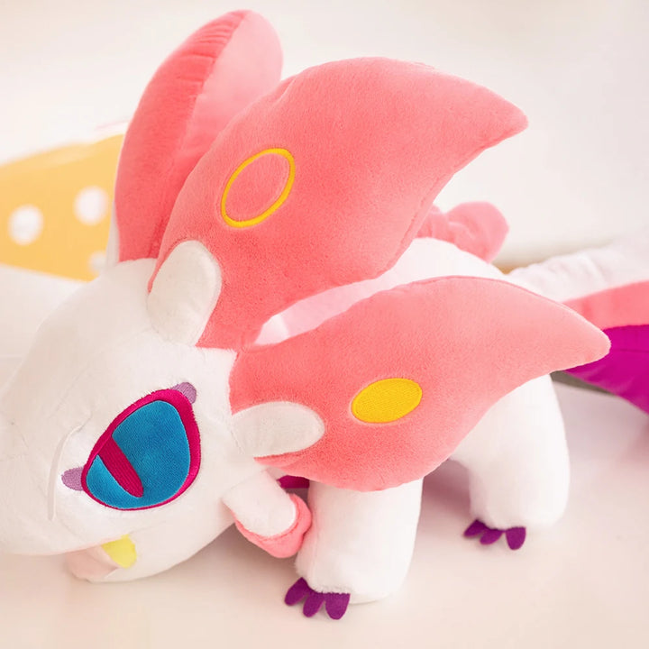 95cm Large Monster Hunter Rise Palamute Plush Toy Cartoon Figure Mizutsune‌ Sunbreak Stuffed Kiranico タマミツネ Plushie Dolls Gifts