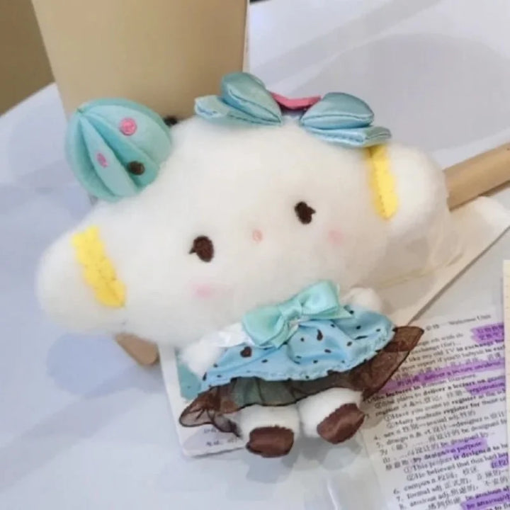 New cartoon Cogimyun Plush Toy Pendant mint skirt tyep kawaii Sanrios Kogimyun plush keychain Stuffed Doll bag accessories gift