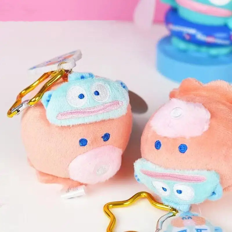 Kawaii Sanrio Hangyodon Octopus Yuri Plush Toys Backpack Pendant Cartoon Cute Soft Stuffed Doll Keychain Girls Birthday Gifts