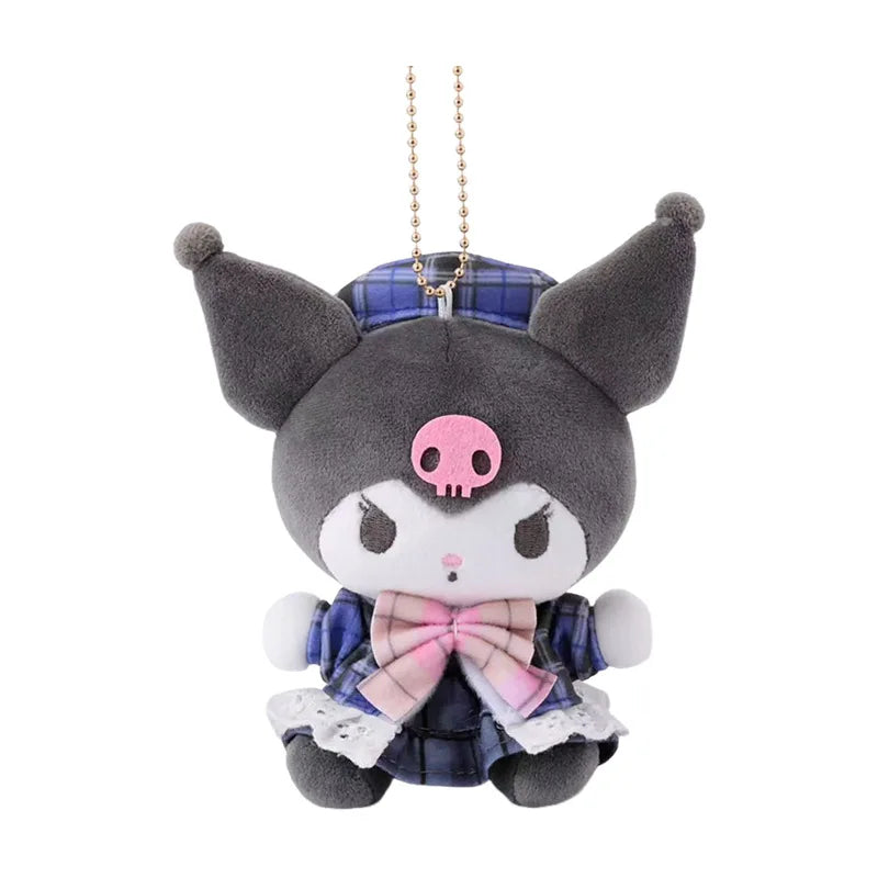 Kawaii Sanrio My Melody Wish Me Mell Plush Toys Cartoon Keychain Kuromi Hello Kitty Backpack Pendant Decoration Birthday Gifts