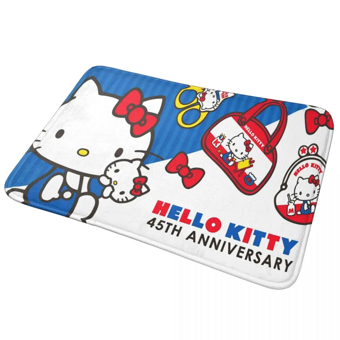 Hello Kitty Bathroom Rugs Mat Water Absorbent Bath Rugs Mats Carpet Non-Slip for Kitchen Shower