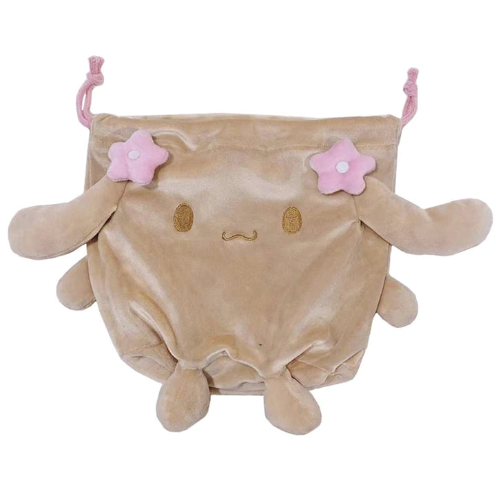 Cute Mocha Dog Drawstring Bag Pouch Cartoon Anime Kawaii Storage Organizer Bags