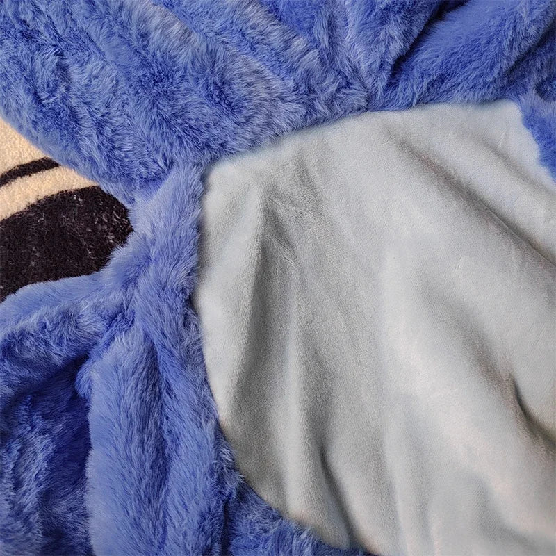 Disney Kawaii Lilo and Stitch Plush Toys Blueberries Anime Big Stich Doll Pillow Semi-finished Leather Holster Gift for Kids