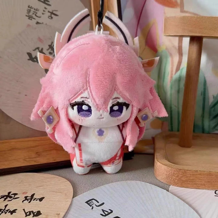 Genshin Impact Plush Shikanoin Heizou Keqing Diluc Klee Anime Stuffed Doll Starfish Body Cartoon Figure Pendant Toys