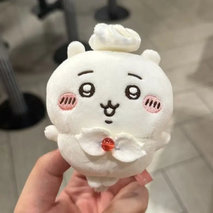 Cartoon Chiikawas Kawaii Birthday Series Lighter Usagi Cream Hachiware Keychain Plush Keychain knapsack bag Pendant Doll Gift