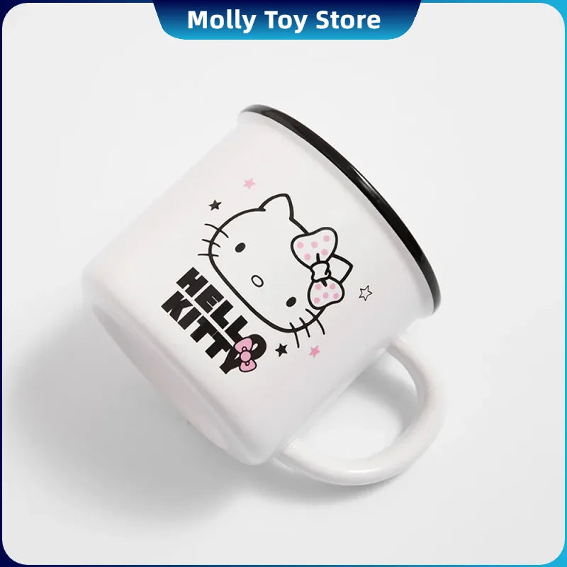 Anime Hellokitty Peripherals Ceramic Mug Cartoon Cute High-Capacity Milk Water Cup Festive Gifts Party Decorations Gift