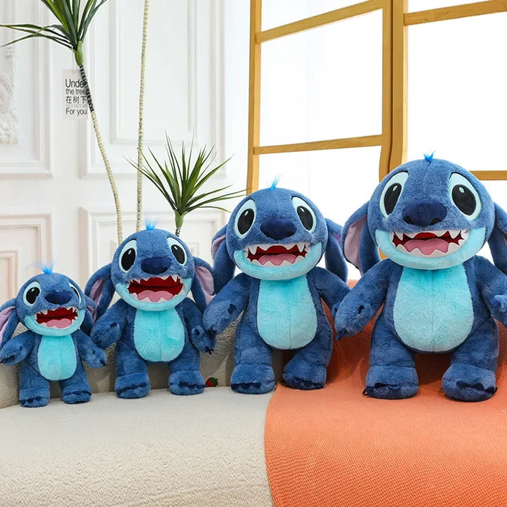 Disney Lilo & Stitch Plush Toys Kawaii Anime Plushie Dolls Open Mouth Stitch Soft Pillows Stuffed 30-60cm Gifts for Childrens