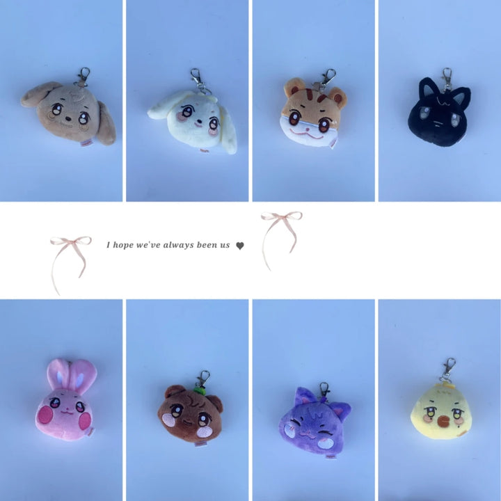 1/8pcs Kpop ATEEZ Plush Doll Pendant Keychain Aniteez Design Hongjoong Seonghwa Yeosang Accessories Kawaii Plushies Toy