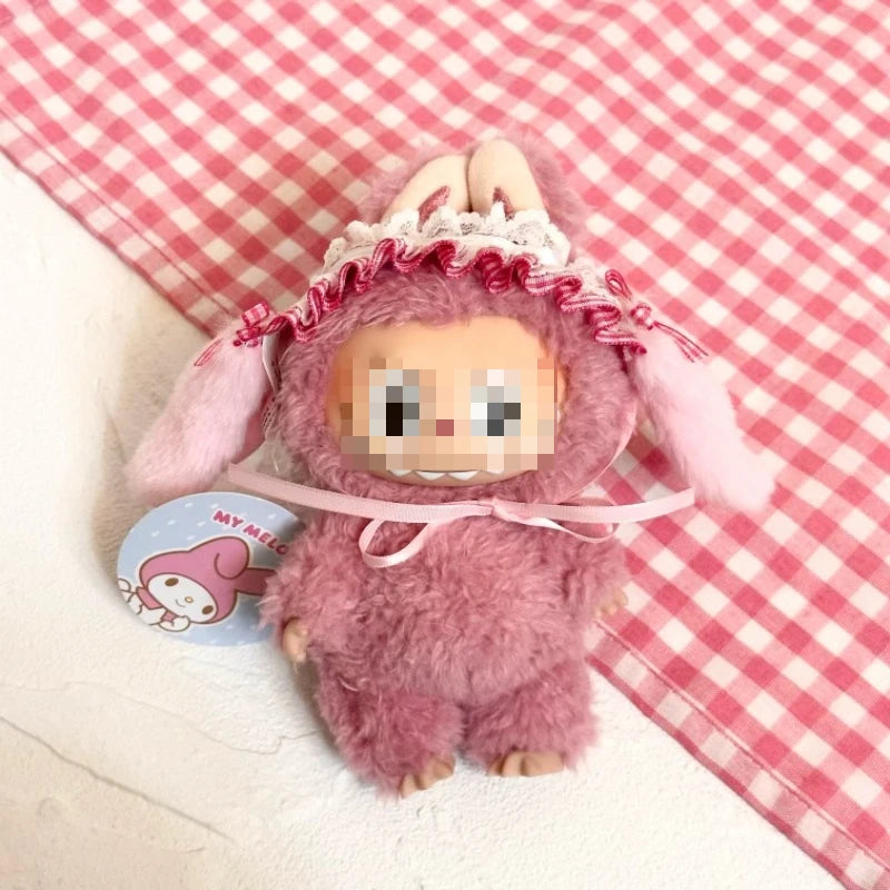 Sanrio Doll Hat  for Labubu Accessories Kawaii Hello Kitty Kuromi Melody Lolita style hairband Pendant Cute Cap Decoration Gift