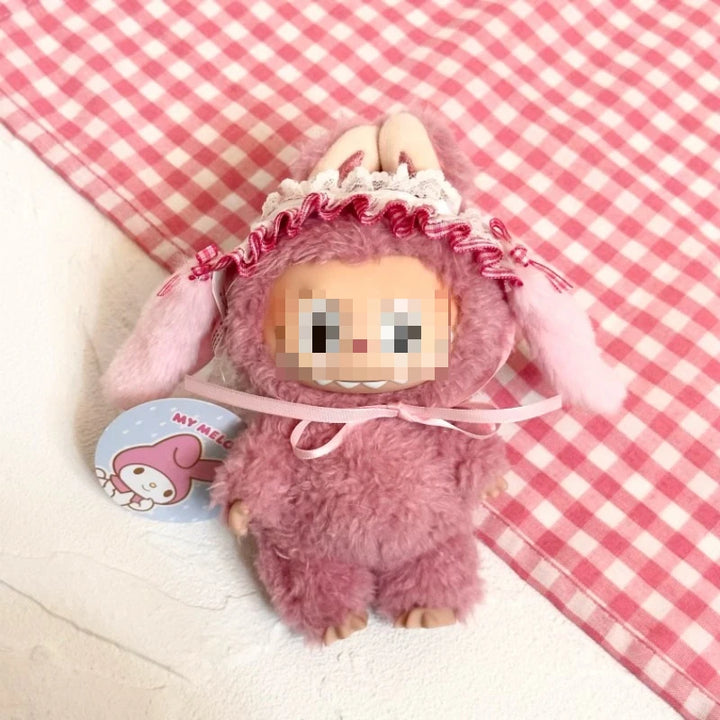 Sanrio Doll Hat  for Labubu Accessories Kawaii Hello Kitty Kuromi Melody Lolita style hairband Pendant Cute Cap Decoration Gift