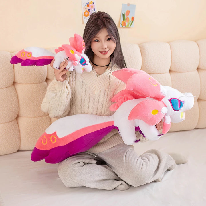 95cm Large Monster Hunter Rise Palamute Plush Toy Cartoon Figure Mizutsune‌ Sunbreak Stuffed Kiranico タマミツネ Plushie Dolls Gifts