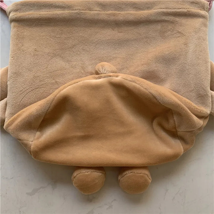 Cute Mocha Dog Drawstring Bag Pouch Cartoon Anime Kawaii Storage Organizer Bags