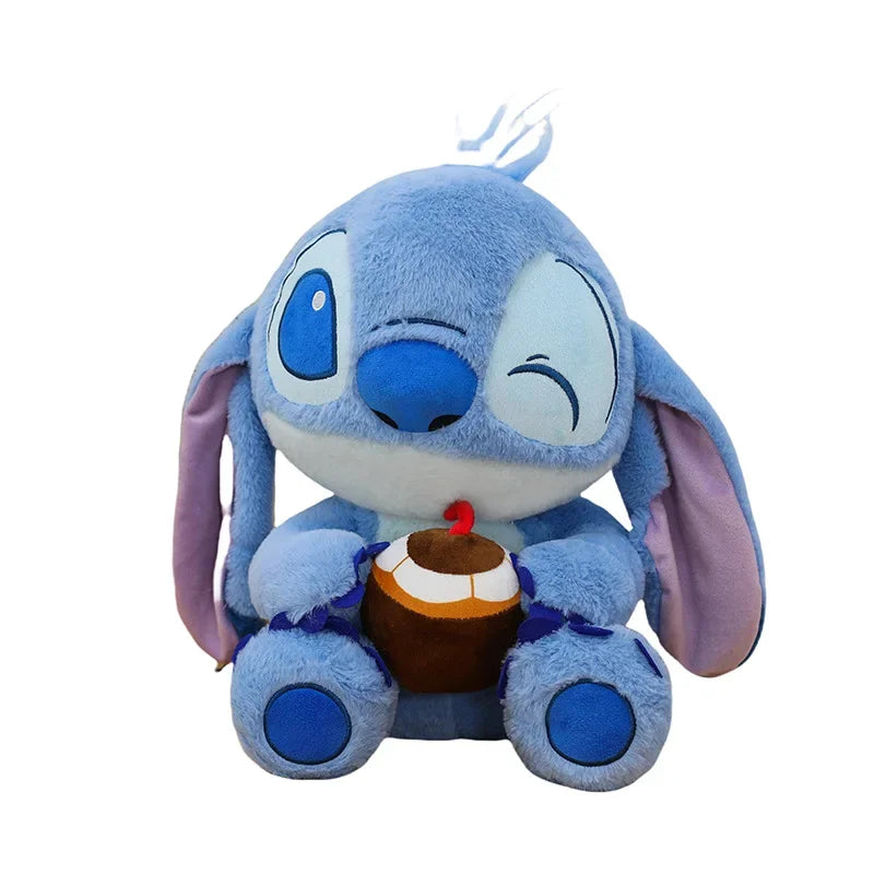 Lilo and Stitch Plush Toy Disney 32/90CM Cartoon Anime Stuffed Kawaii Coconut Soft Plushie Kids Birthday Xmas Gifts Stich Doll